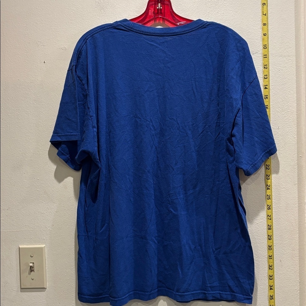 Majestic Blue Cubs Logo Men's Tee - Picture 3 of 3
